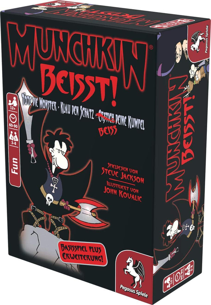 Pegasus Spiele 17155G - Munchkin beisst 1+2