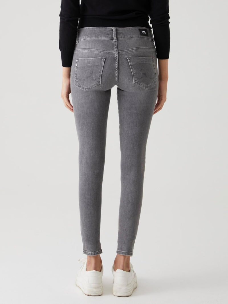 LTB Jeans - Damen - Molly M - Mid Waist - Slim Fit Jeans - Hosen 24W / 30L Nina Wash 53393, 24W / 30
