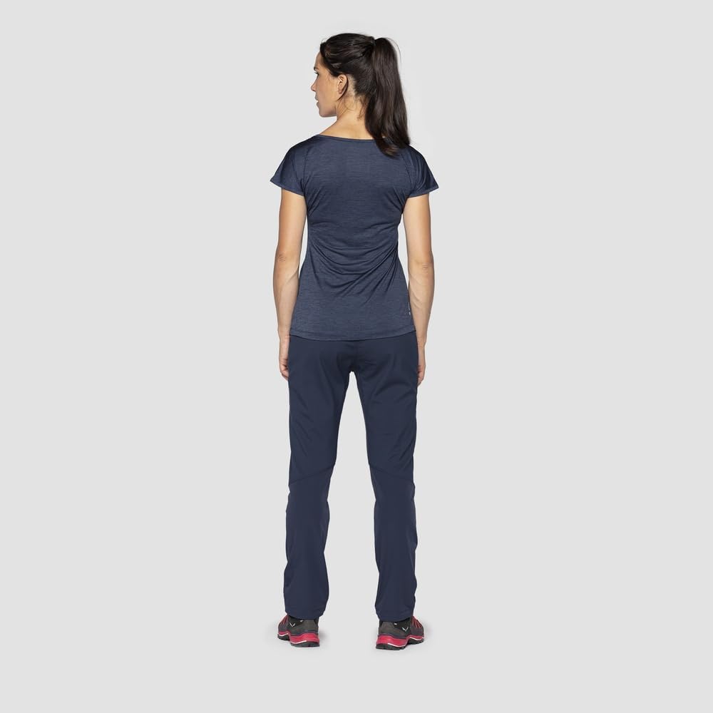 Salewa Puez Melange Dry T-Shirt Damen, Navy Blazer Melange