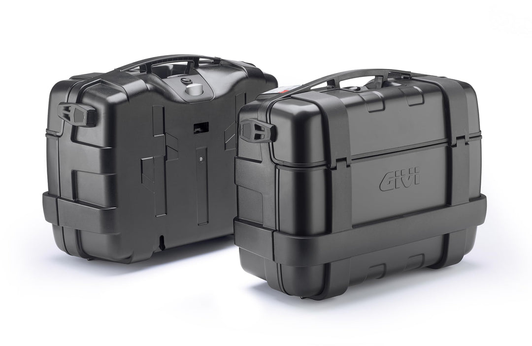 Givi TRK33BPACK2 Trekker 33 Koffer Satz Monokey, Schwarz, Schwarz