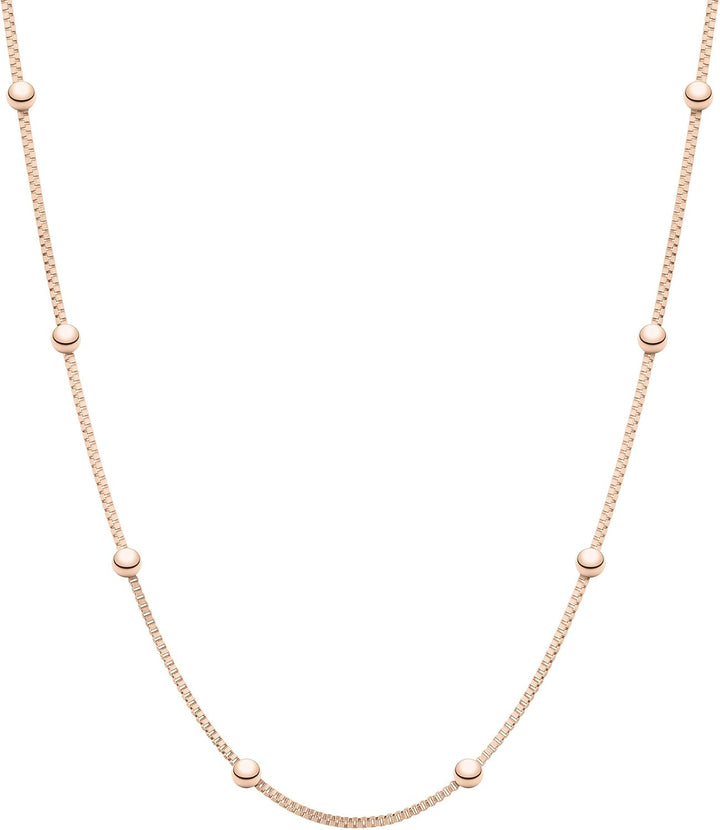 LIEBESKIND Halskette (Roségold, Edelstahl) Roségold Bundle mit Ohrringe LJ-0485-E-05, Roségold Bundl