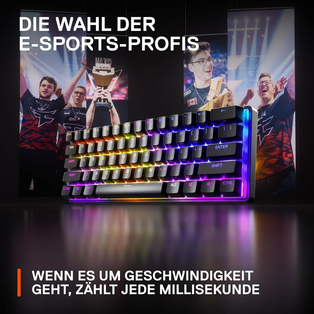 SteelSeries Apex Pro Mini HyperMagnetic Gaming- – Die weltweit schnellste – Anpassbares Ansprechverh