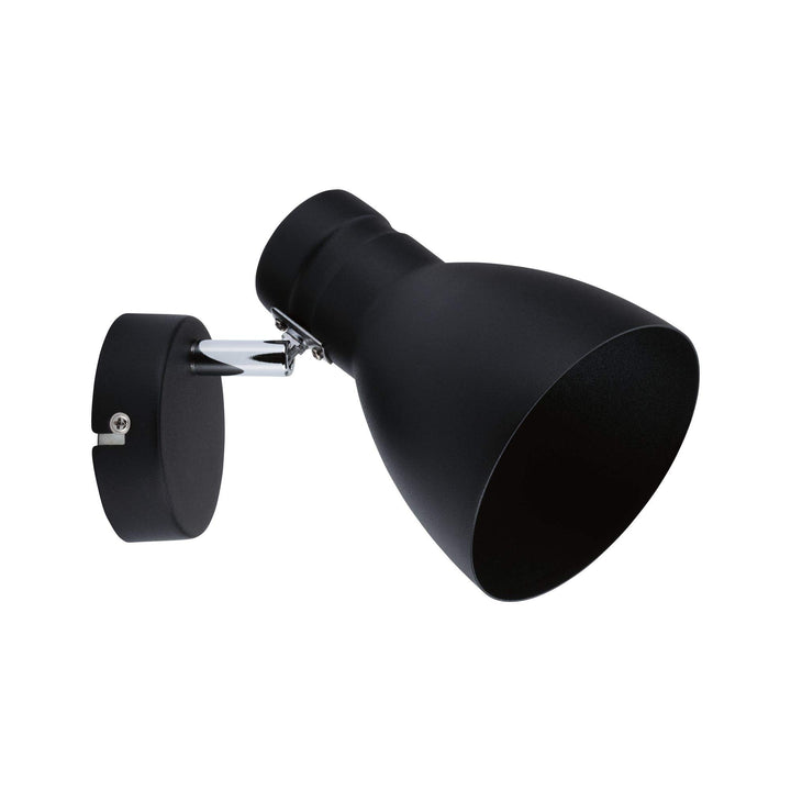 Paulmann 66759 Spotlight Davy 1-flammig max. 20 Watt Deckenleuchte Schwarz Spot Metall E27 Deckenstr