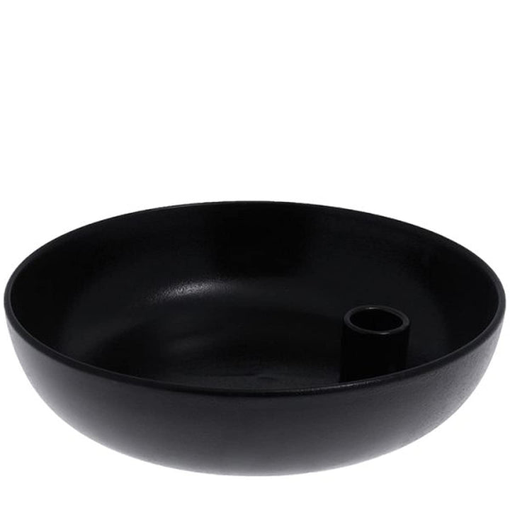 Storefactory Lidatorp XL Kerzenhalter, schwarz, Keramik, HxB 26 x 7 cm, handgefertigt