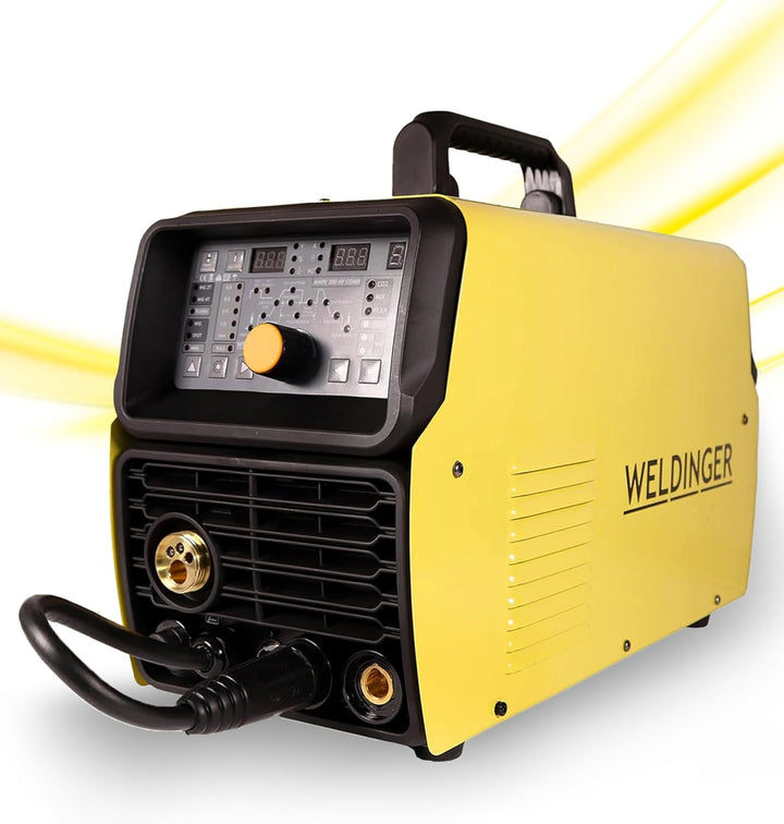 WELDINGER Kombischweissinverter MWPE 200 HF COMBI HF-Zündung MIG MAG DC-WIG Plasmaschneider MMA Schw