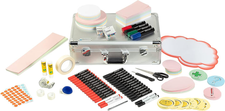 Legamaster Professional Moderationskoffer 3200-tlg. - hochwertiger Koffer aus Aluminium mit Zubehör
