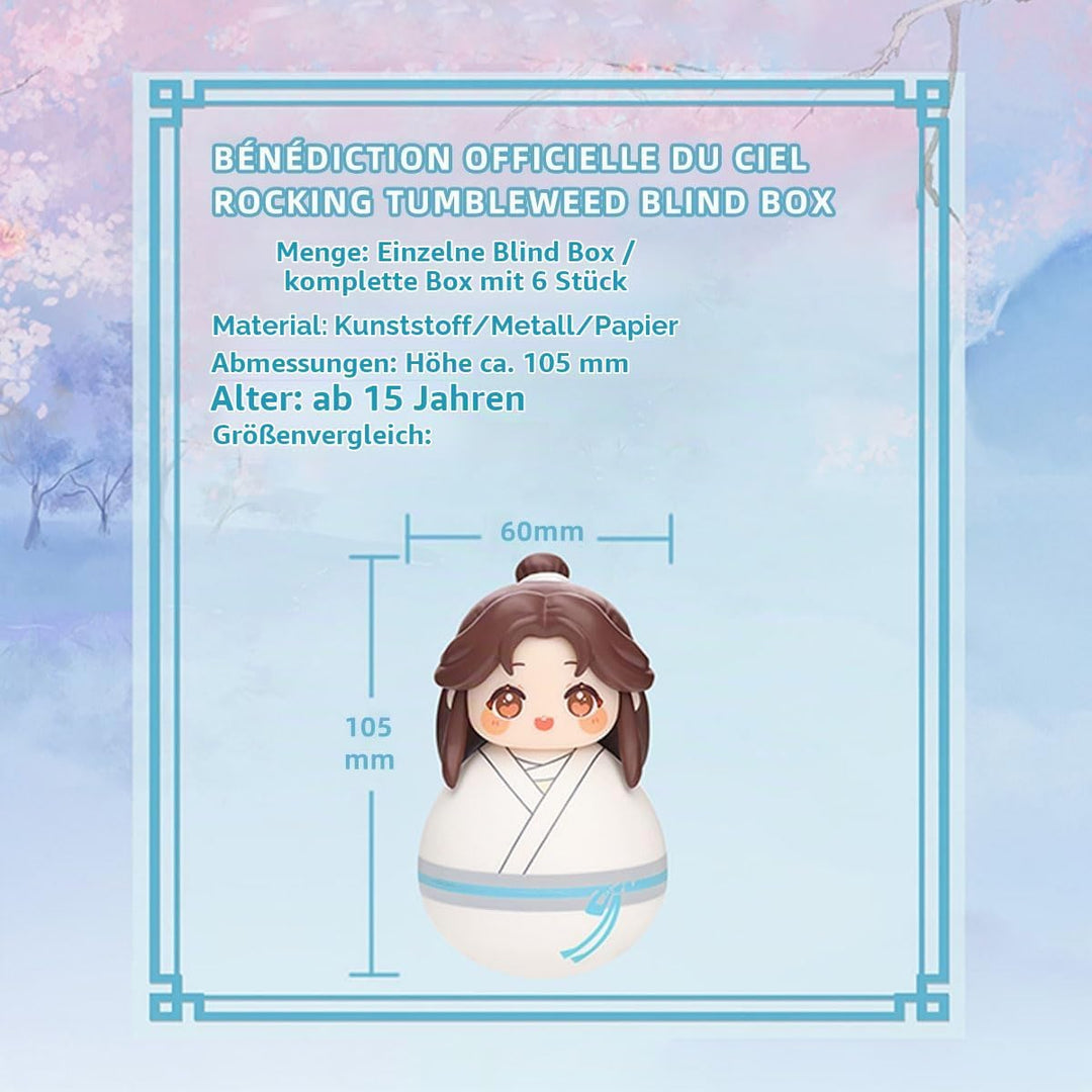 Heaven Official Blessing Tumbler Blind Box Hua Cheng Xie Lian Chibi Figure Anime Tilting Doll Gift (