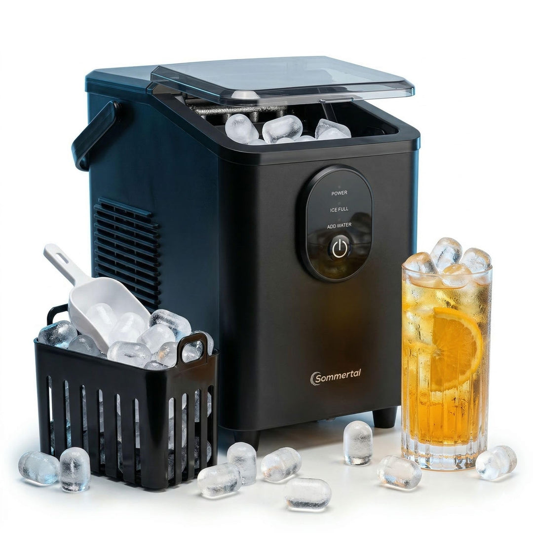 Sommertal Eiswürfelmaschine EM12C - Note 1,3 Warentest, Ice Maker mit schneller Eisherstellung ab 6