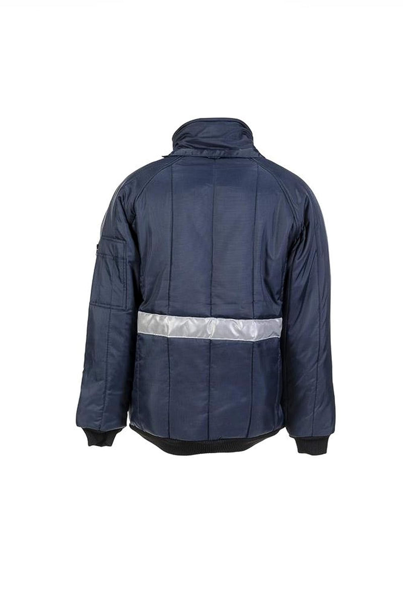 Planam Grösse S Herren Kühl-/Gefrierhaus Kühlhaus Blouson Marine Innenfutter rot Modell 5120 Marine/