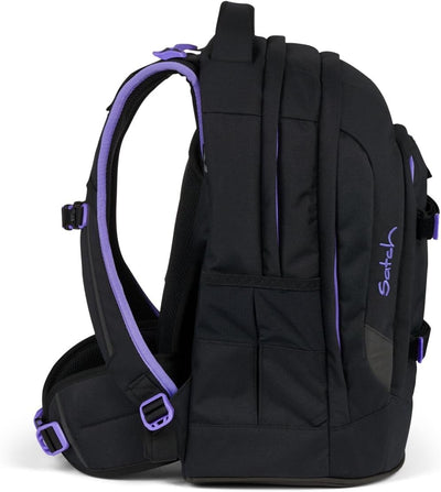 satch Pack Schulrucksack Set 3tlg. inkl. Schlamperbox und Sportbeutel Purple Phantom, Purple Phantom