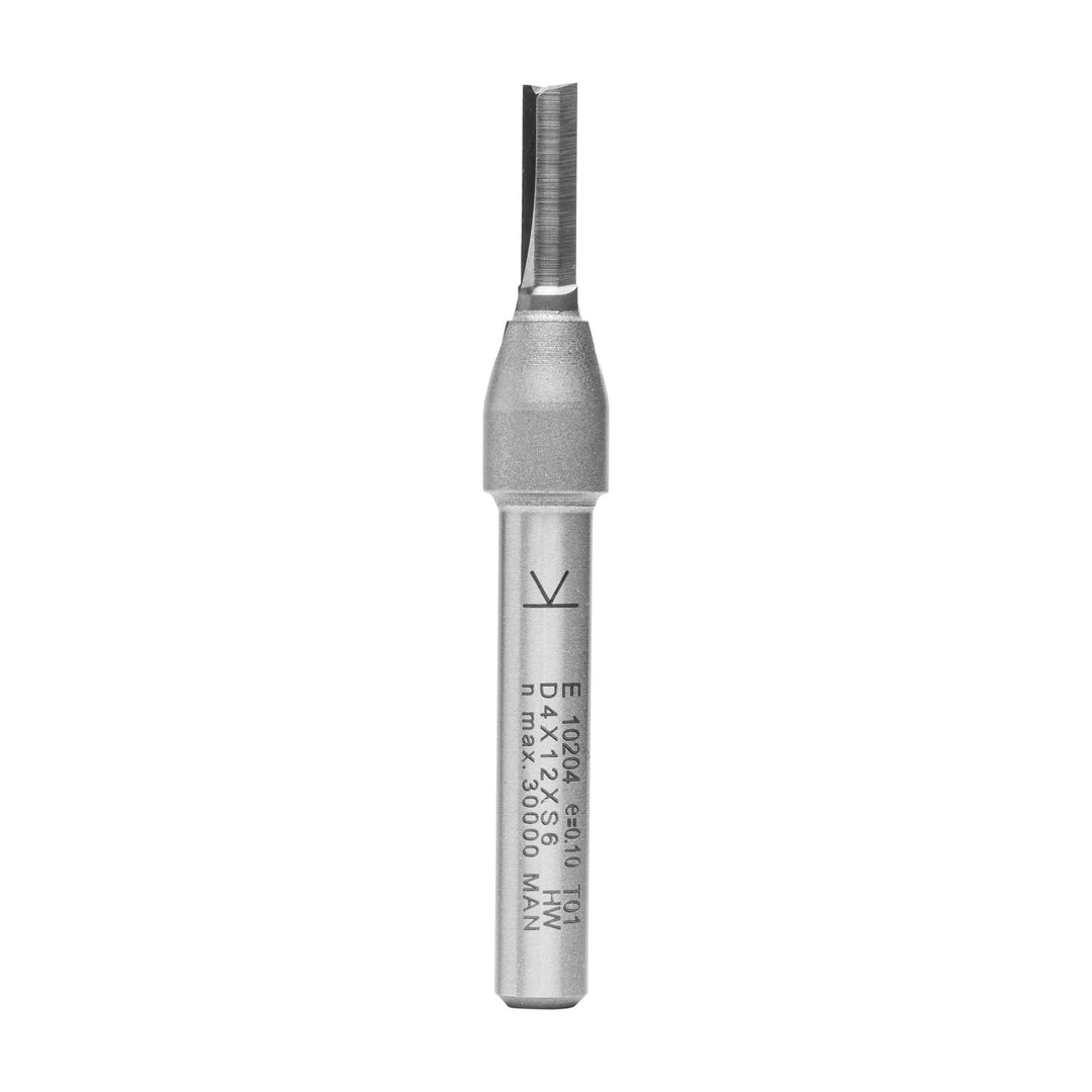 ENT 10204 Nutfräser VHW, Schaft (S) 6 mm, Durchmesser (D) 4 mm, NL 12 mm, SL 32 mm, GL 57 mm D=4 / N
