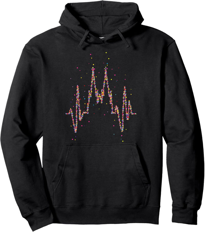 Herzschlag Puls Kölner Dom Fasching Karneval Konfetti Kostüm Pullover Hoodie