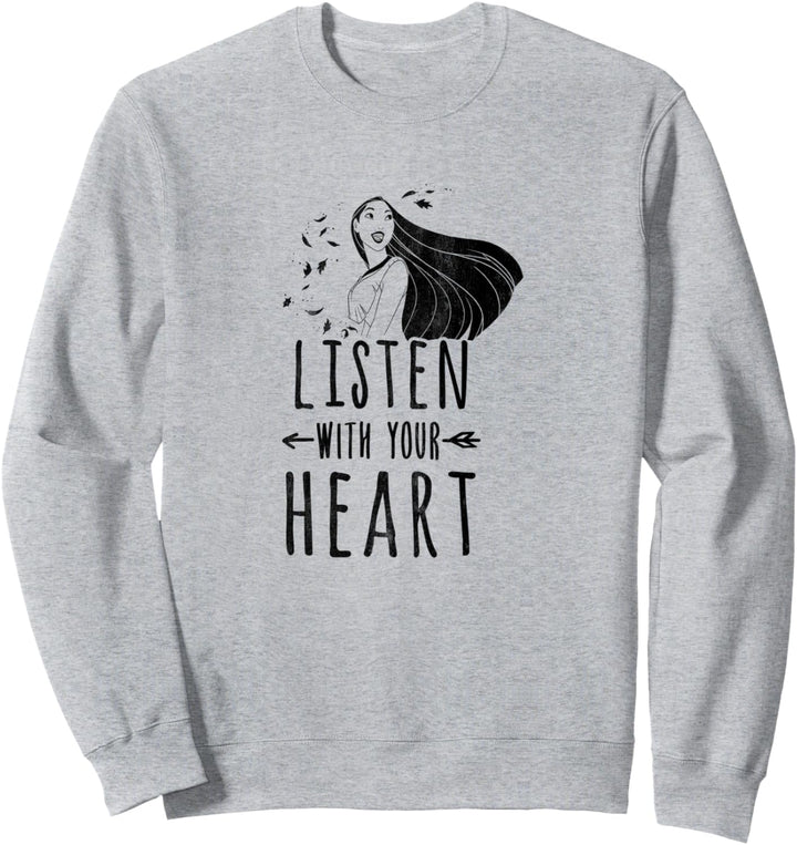 Disney Pocahontas Listen With Your Heart Sweatshirt