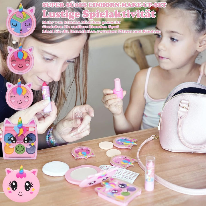 Kinderschminke Set - Schminkkoffer Mädchen Spielzeug, Make Up Set, Halloween Weihnachts Geburtstags