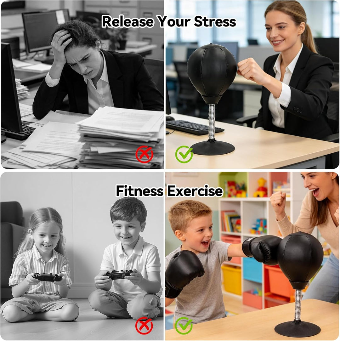 Leapiture Boxsack für den Schreibtisch, Boxball für den Schreibtisch, Stehpult, Tisch, Boxball mit S