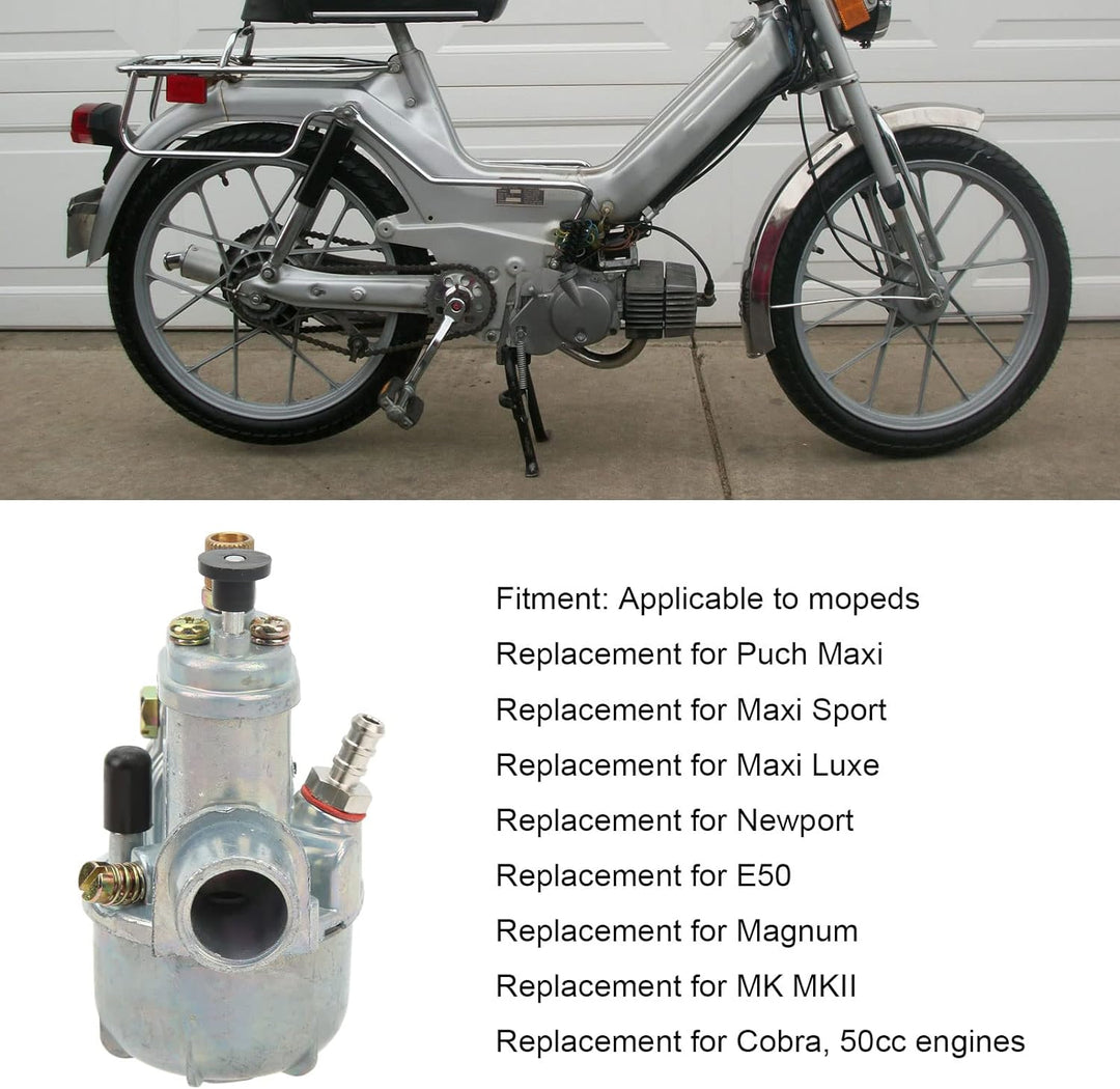 BOROCO 15 Mm Vergaser Im Bing-Stil, Metall, Professioneller Moped-Vergaser, Ersatz Für Puch Maxi 50