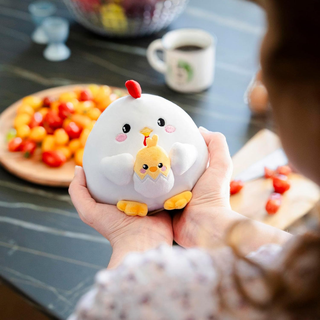 Legami - Super Soft Plush Plüsch, Hen Thema, Mini Grösse, mit personalisierbarer ID Karte, Steht all