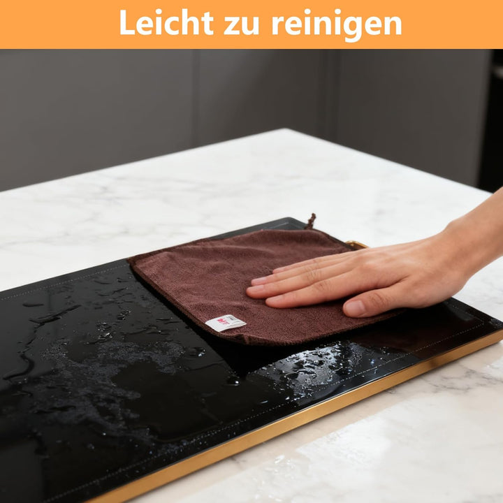 Wärmeplatte 100x35 cm, 450W Elektrische Warmhalteplatte, Touch-Bedienung, Für Grossküchen & Catering