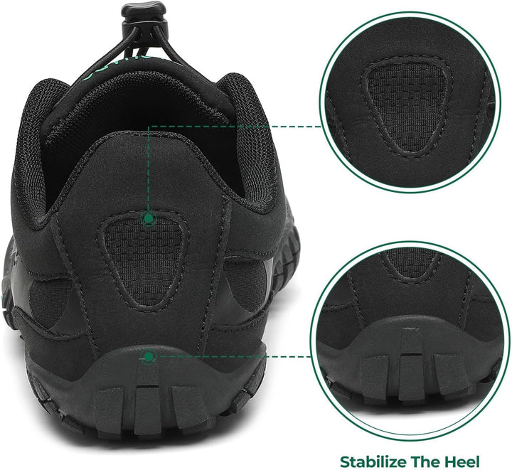 SAGUARO Herren Damen Barfussschuhe - Atmungsaktiv rutschfest Barfussschuhe - mit Breite Zehenbox und