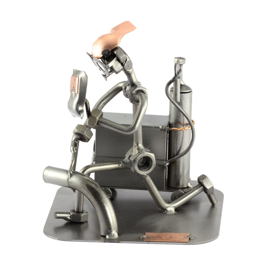 Steelman24 I Schraubenmännchen Schweisser I Made in Germany I Handarbeit I Geschenkidee I Stahlfigur