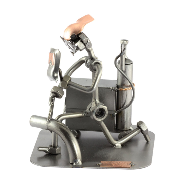 Steelman24 I Schraubenmännchen Schweisser I Made in Germany I Handarbeit I Geschenkidee I Stahlfigur