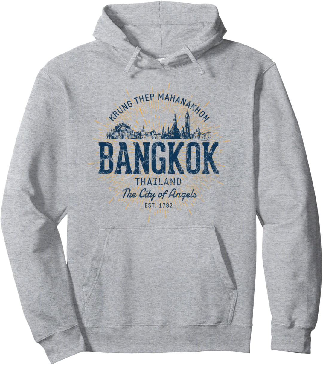 Thailand Retro-Stil Vintage Bangkok Pullover Hoodie