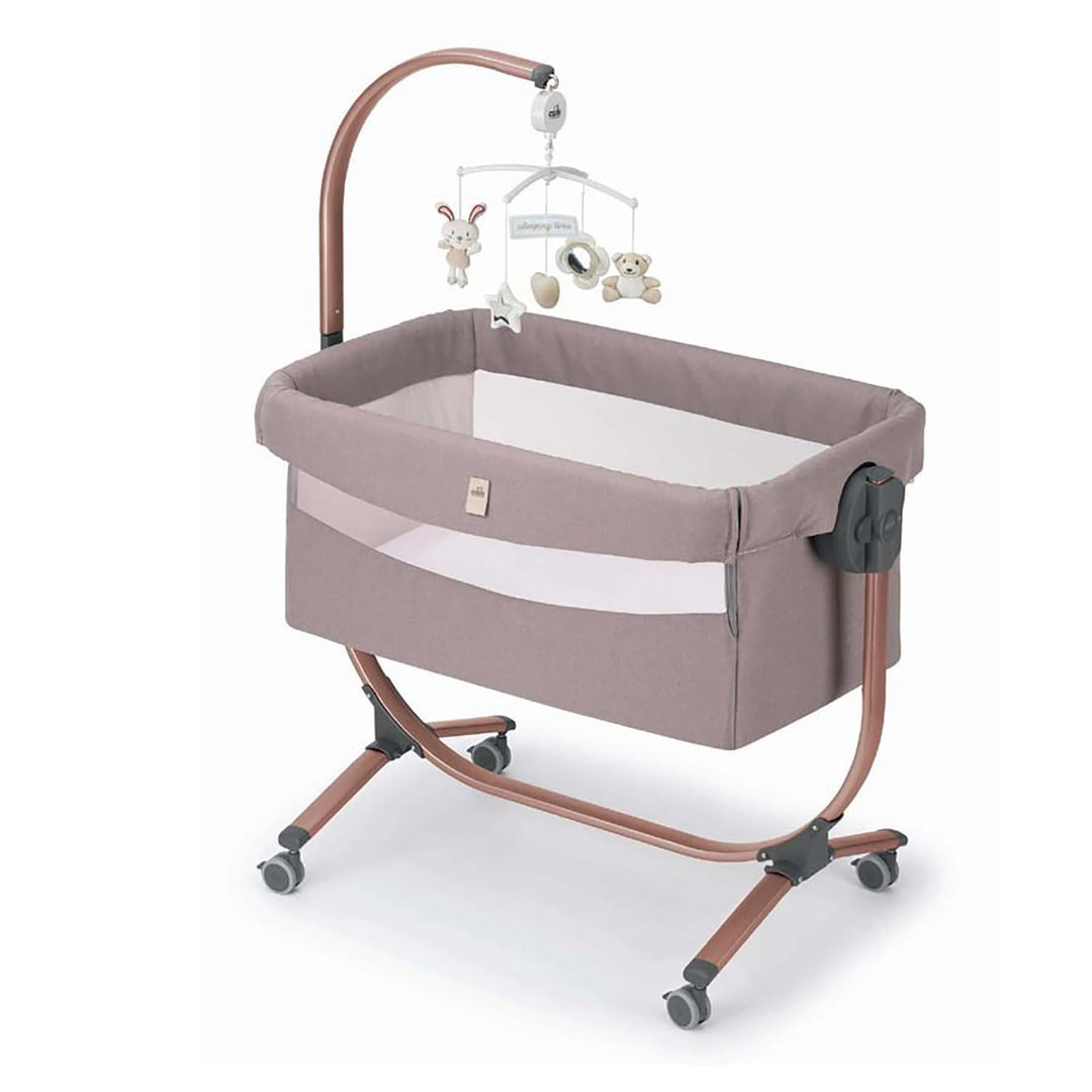 Baby Beistellbett Cullami | Mehr Farben verfügbar | inkl. Wippfunktion | 8-fach höhenverstellbar, Fa