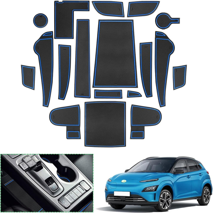 GAFAT 2019-2022 2023 Hyunda-i Kona Elektro EV Electric Antirutschmatten, Kona EV Gummimatten für Mit