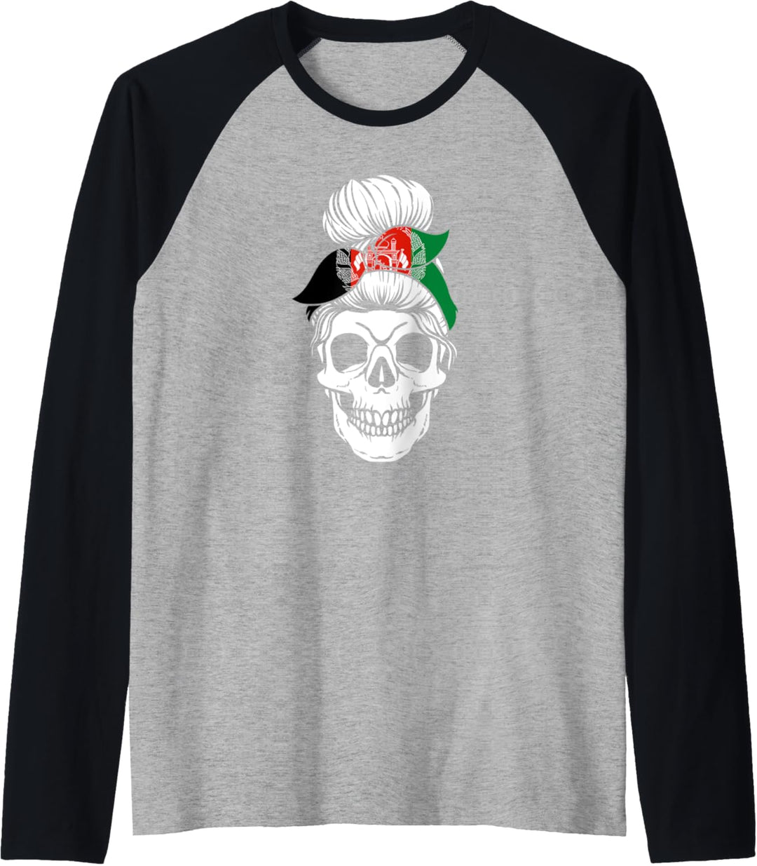 Nationalität Herkunft Land Staat - Totenkopf Afghanistan Raglan