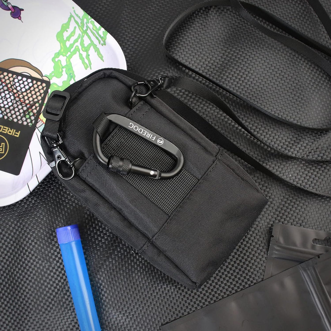 Firedog Geruchssichere Tasche, Taschenformat (Schwarz), Schwarz