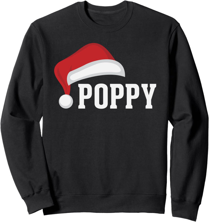 Mohnblume, Weihnachtsmütze, Grosseltern, Weihnachten, Urlaub, Opa Sweatshirt