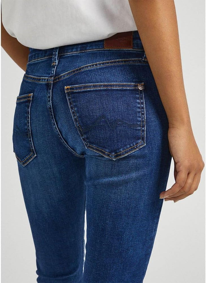 Pepe Jeans Damen Skinny Jeans Pixie Powerflex Pl200025 25W / 30L Blue (Denim-xv2)