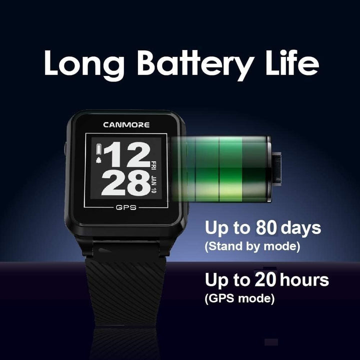 CANMORE TW356 GPS Golf-Uhr (schwarz), schwarz