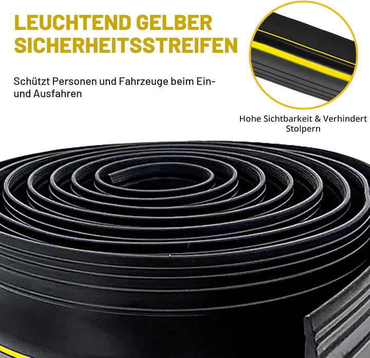 Garagentor Dichtung 6M universeller Garagentor Schwellendichtung Wetterfeste Gummi-Bodenabdichtung，G