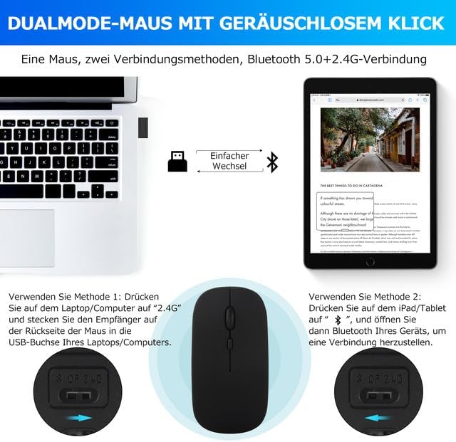 LAMA Bluetooth Tastaturhülle mit Maus für Samsung Galaxy Tab S8 11" 2022/Tab S7 11" 2020, Abnehmbare