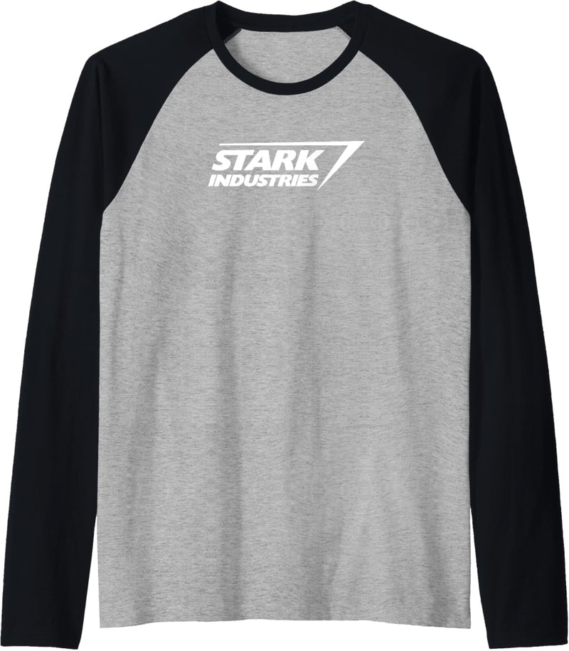 Marvel Iron Man Stark Industries Logo Raglan