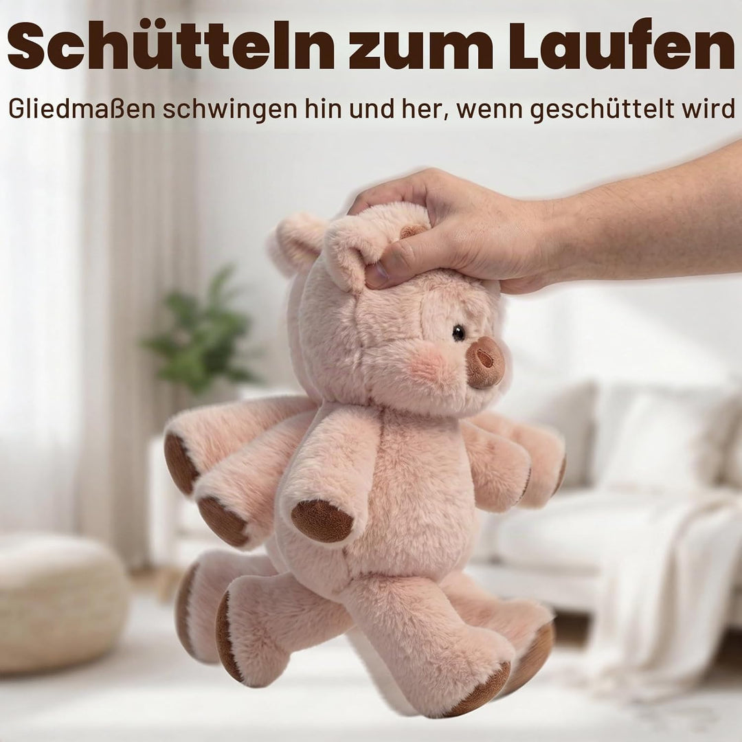 Running Cow Plush 45cm, Laufendes Kuscheltier, Interaktive Plüschtier Einer Laufenden Kuh, Kuh Kusch