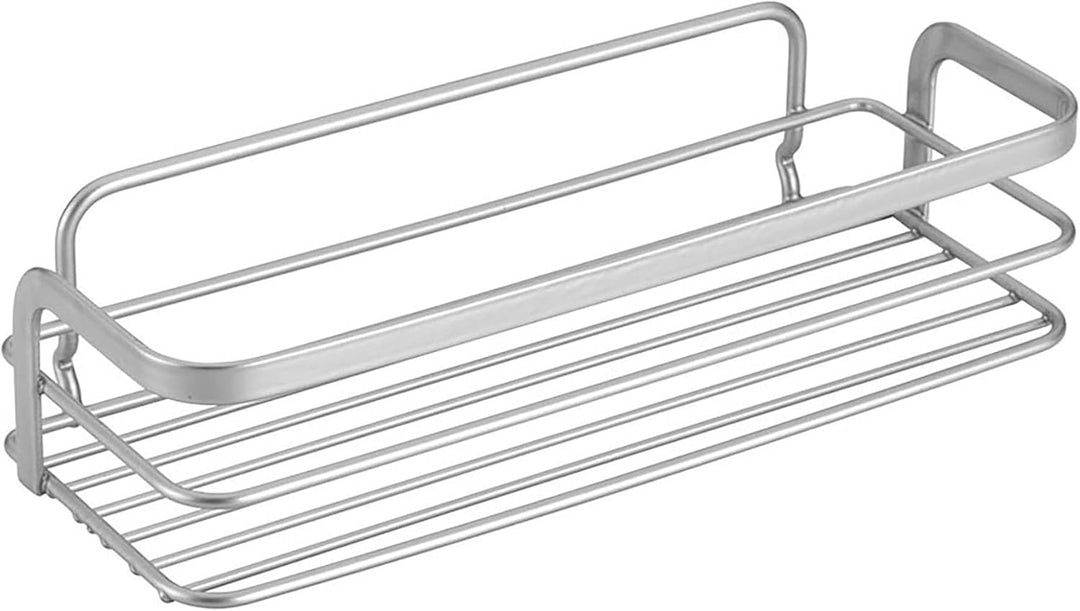 Metaltex 404804039 Viva Badablage rechteckig Polytherm, Edelstahloptik Rechteckiges Regal, Rechtecki