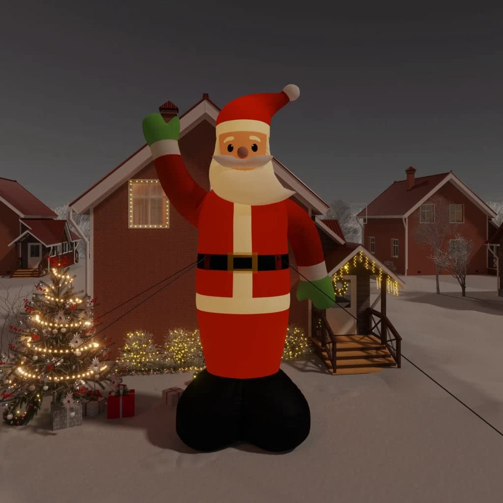 Hommdiy Aufblasbarer Weihnachtsmann mit LEDs 820 cm weihnachtsmann 820 cm, weihnachtsmann 820 cm