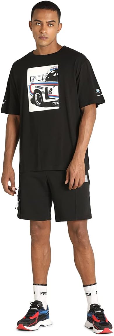 PUMA BMW MMS Statement Graphic T-Shirt Cotton Black M