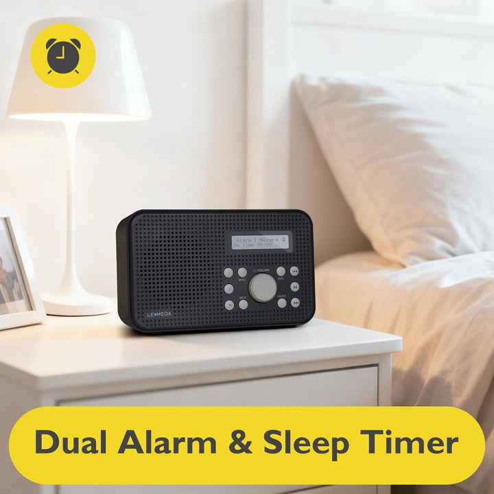 LEMEGA MP2 Portable DAB Radio (Dunkelgrau, MP2) MP2 Dunkelgrau, MP2 Dunkelgrau