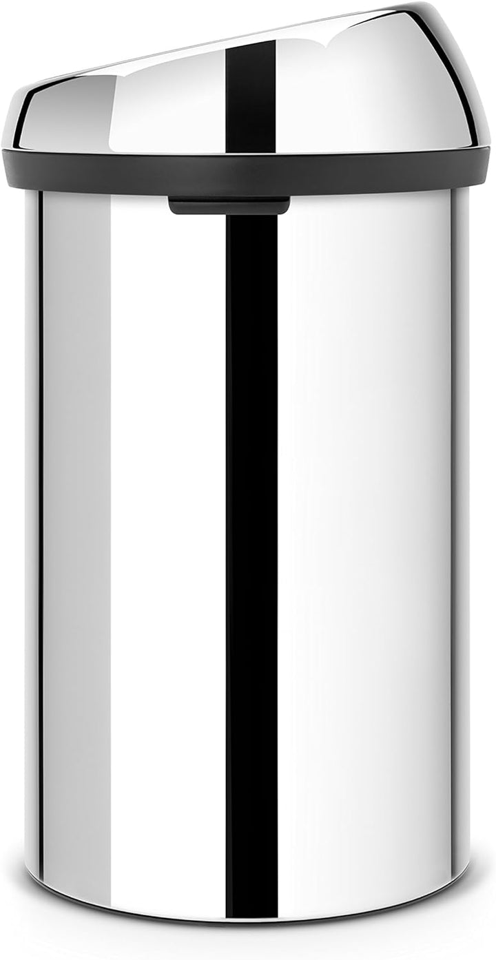 Brabantia 402609 Touch Bin Abfalleimer 60 l, Brilliant Steel 60 Liter Brilliant Steel, 60 Liter Bril