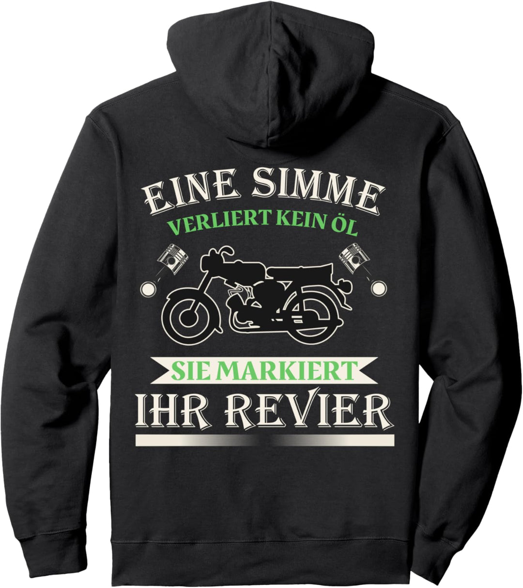 Eine Simme Markiert Ihr Revier S50 S51 Moped Pullover Hoodie