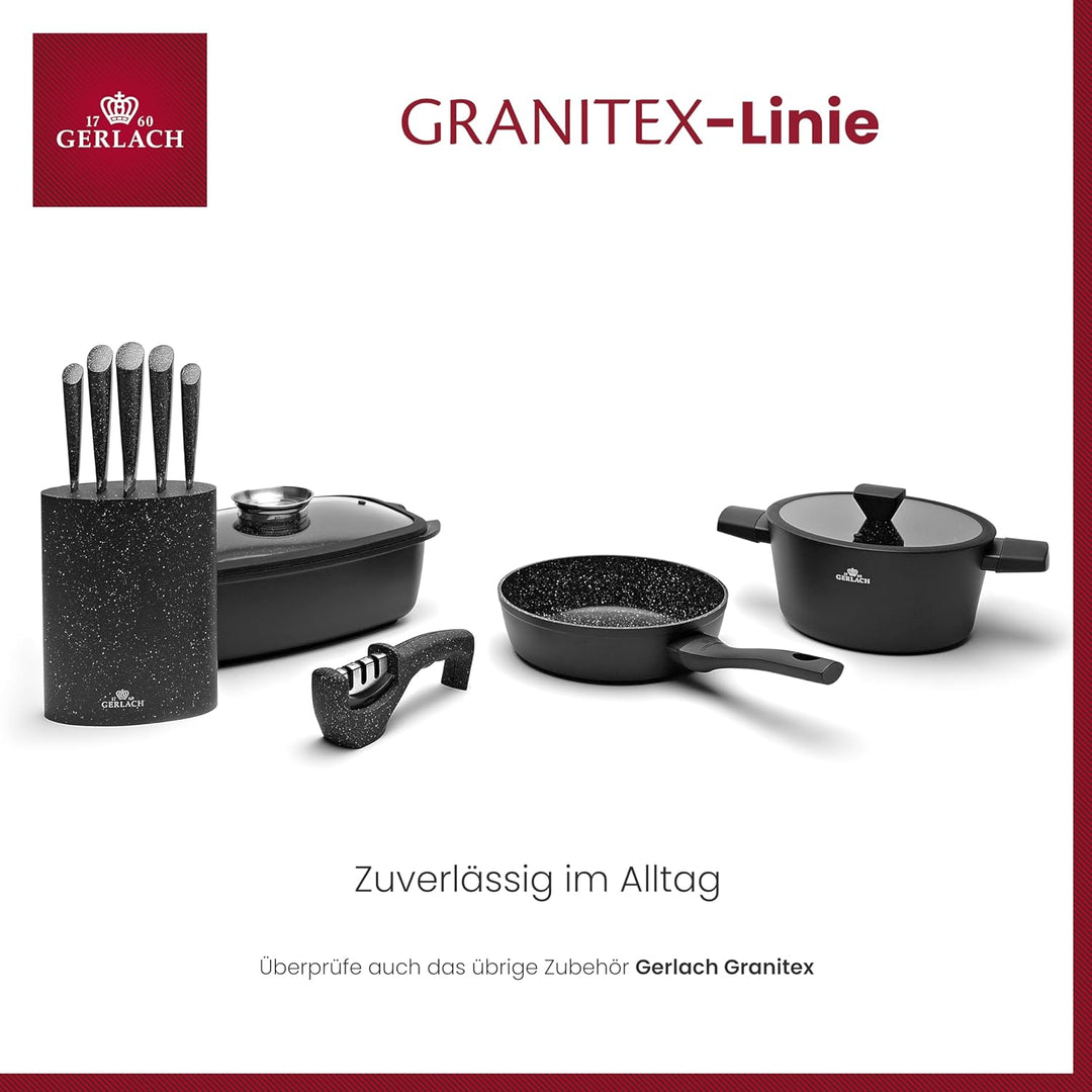 Gerlach Granitex Messerschärfer Profi Messerschleifer Messer Schärfen, Schwarz,weiss