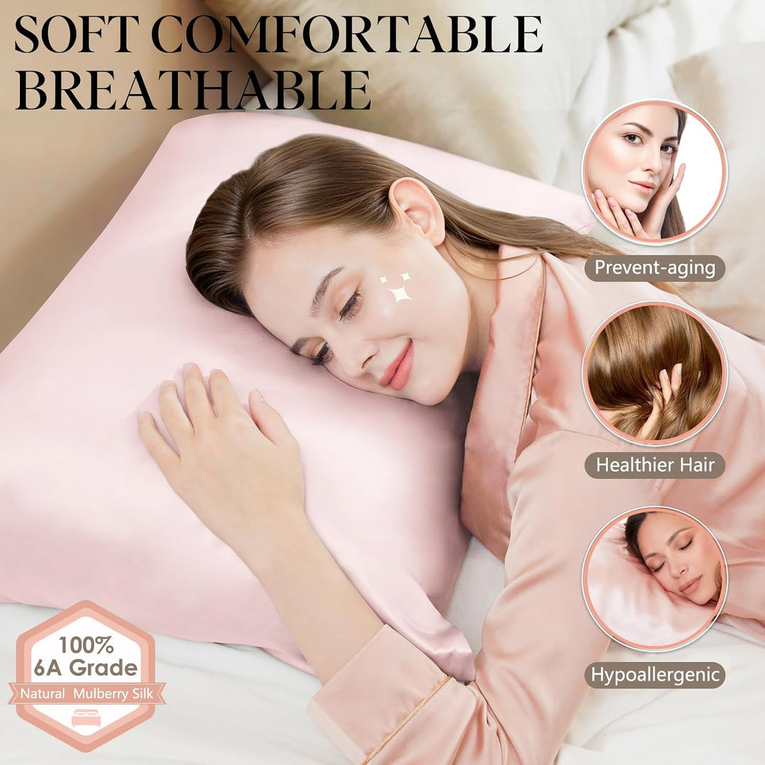 Seidenkissenbezug Jaciu Silk Pillowcase 21 Momme beidseitiger Seidenkissenbezug Kissenbezug Versteck