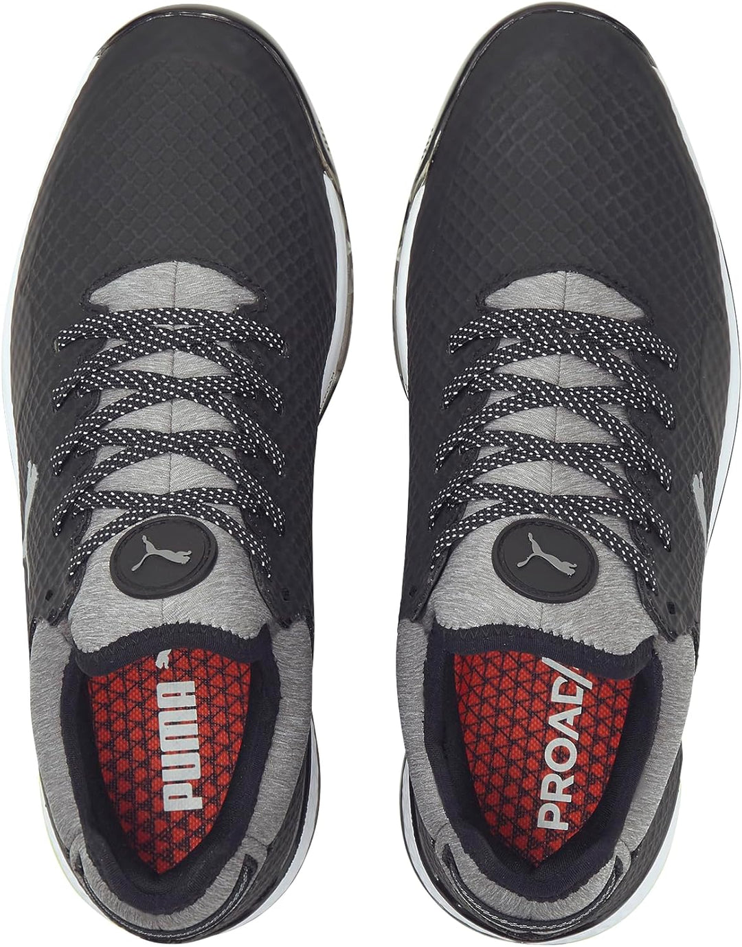 PUMA Herren Proadapt Alphacat Wide Golfschuhe 41 EU Schwarz Silber, 41 EU Schwarz Silber