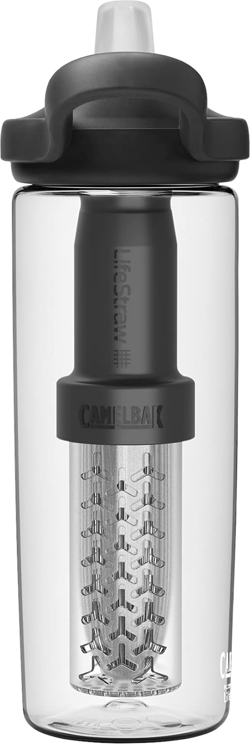 Camelbak Eddy+ gefiltert durch Lifestraw Water Bottle Natürlich Natürlich 600ML, Natürlich 600ML