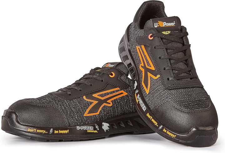 U-POWER RED LEVE BRUCE Sicherheitsschuhe leichte durchtrittsichere Unisex-Sneaker Bastsohle Infinerg
