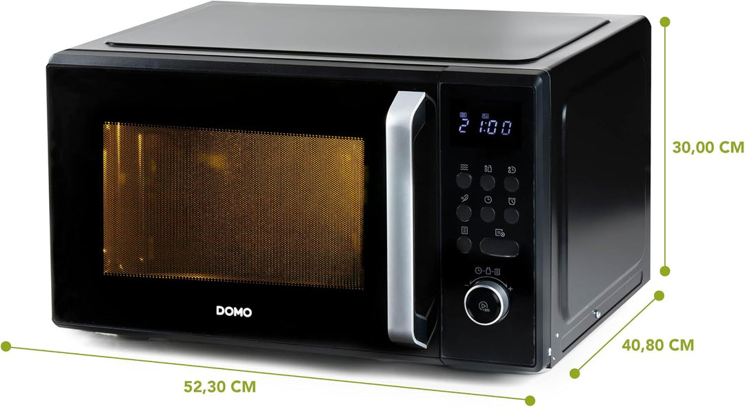 DOMO DO23101 Freistehend Mikrowelle - 5 Leistungsstufen - Auftaufunktion - 8 automatische Programme