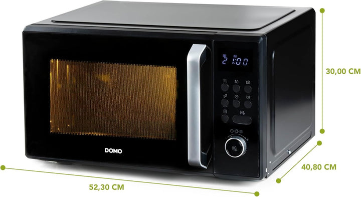 DOMO DO23101 Freistehend Mikrowelle - 5 Leistungsstufen - Auftaufunktion - 8 automatische Programme